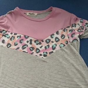 Pink Cheetah top